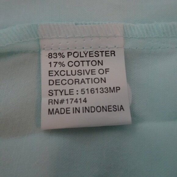 Miss Elaine Embroidered Nightgown Petite Size PS Blue Long Grandmacore - Picture 9 of 10